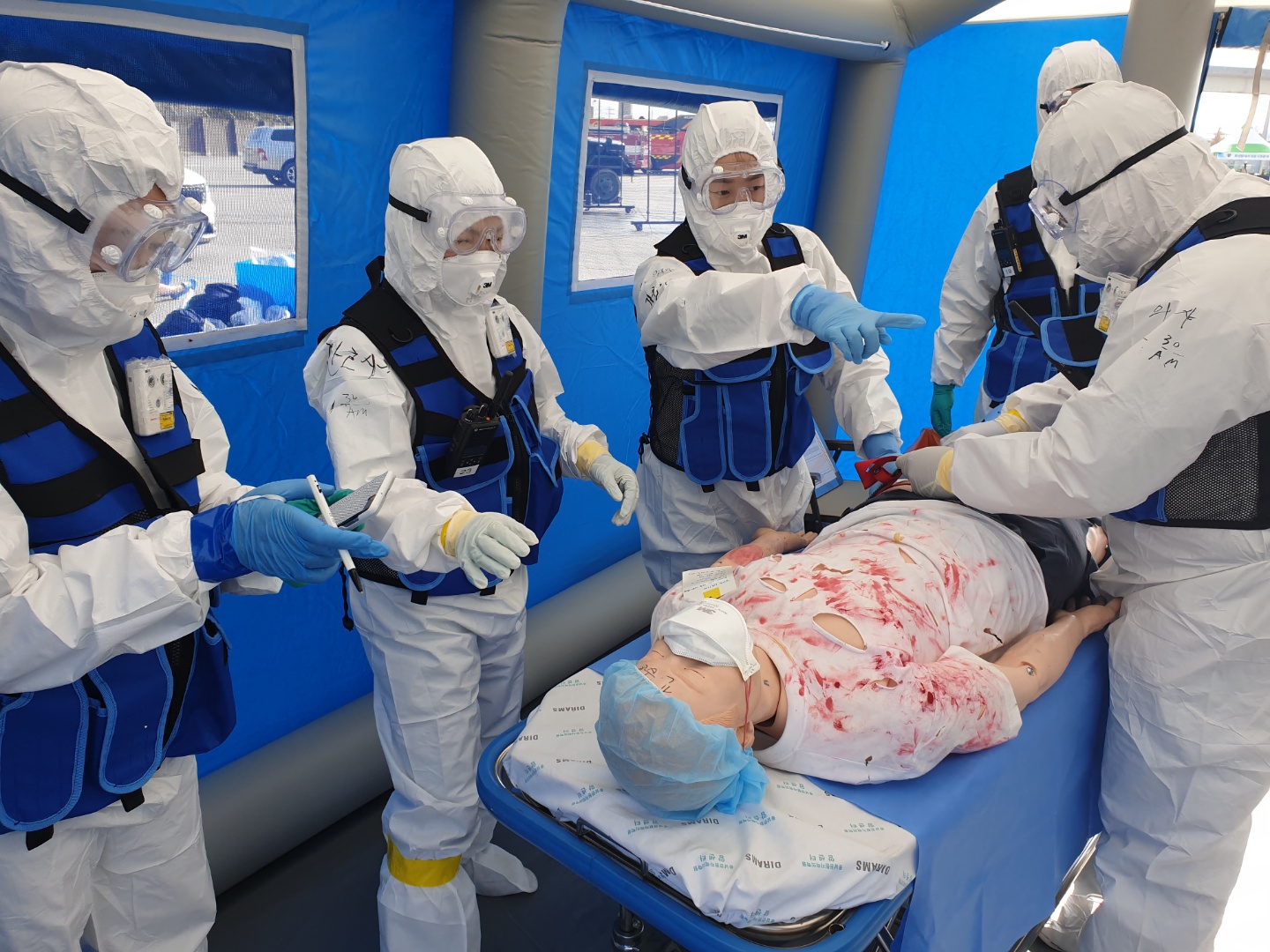 동남권원자력의학원, 국가화생방 대테러 종합훈련 참가