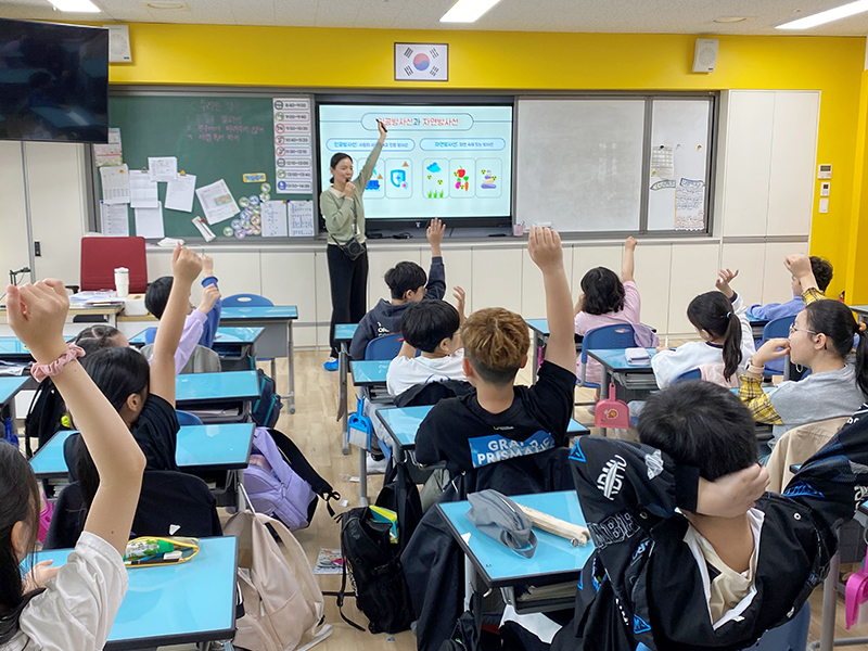 찾아가는 방사선영향교실 초등학생들에게 인기